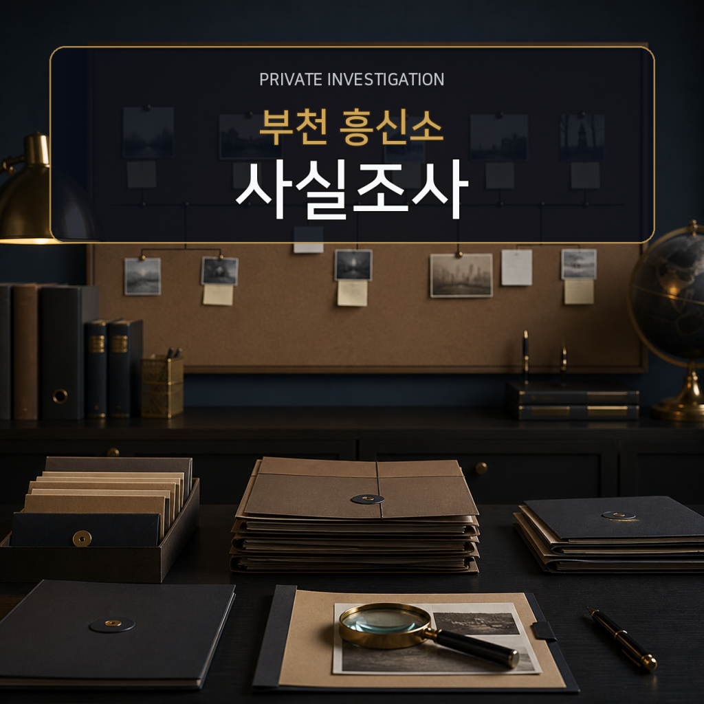 부천 사실관계 조사 전문 흥신소