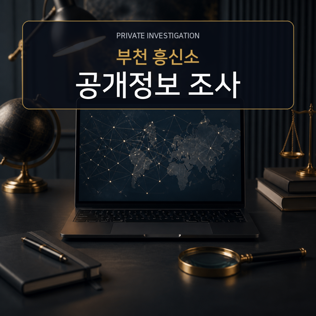 부천 디지털 공개정보 조사 전문 흥신소