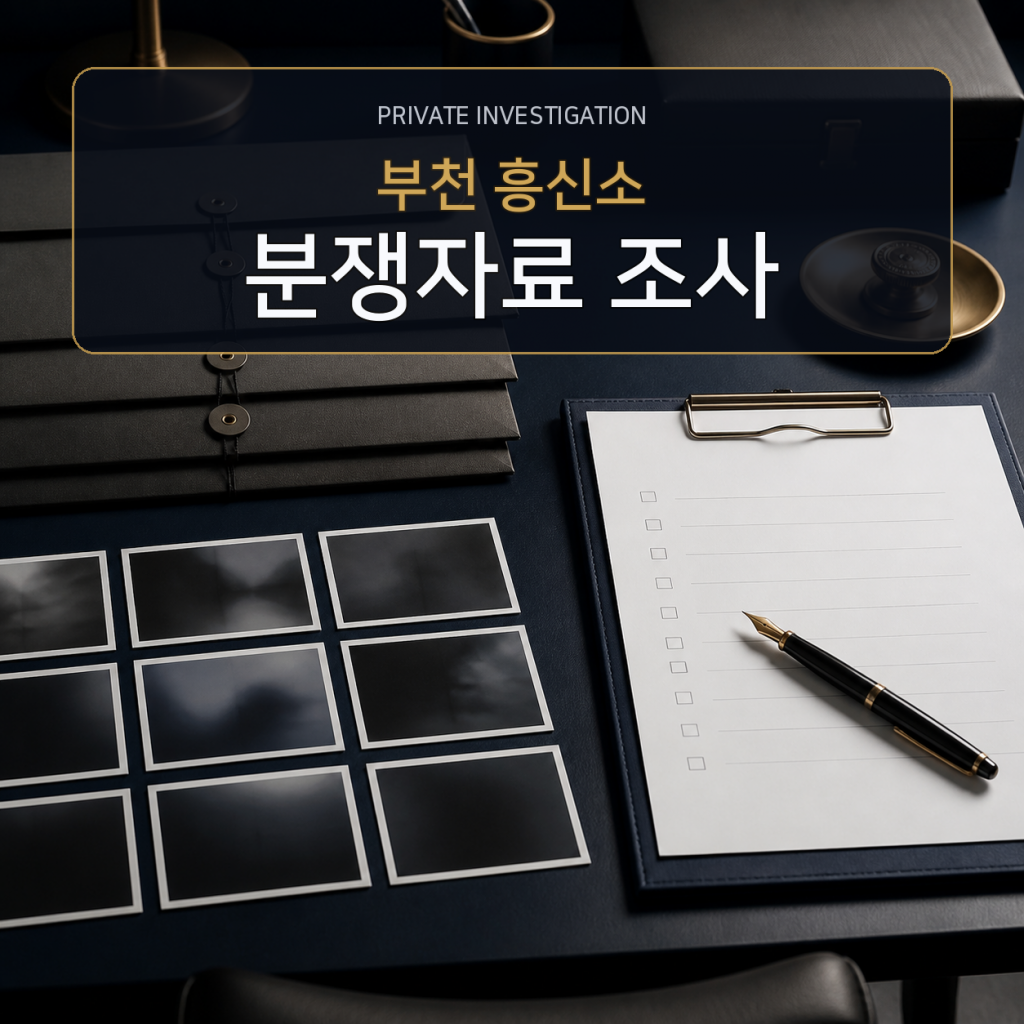 부천 분쟁자료 조사 전문 흥신소